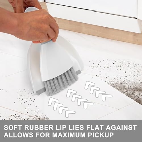 Miniatura 3 de Recambio para escoba, recogedor de escobas, juego de recogedor y cepillo, mini sartenes con cepillo, bandeja para polvo y juego de cepillos para