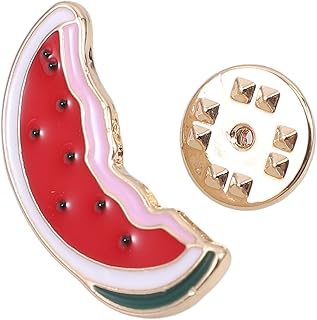 Generic Watermelon Enamel Pin Cartoon Brooch Scarf Collar Clip for Women Fashion Accessory for Jackets and Cardigans