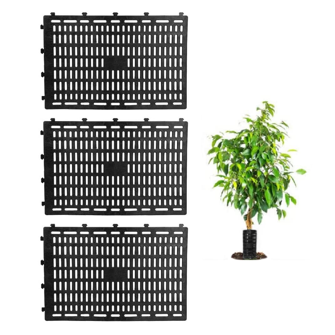 Protection d'écorce anti-choc pour arbre - Lot de 3 manchons plastique pour tondeuse et trimmer