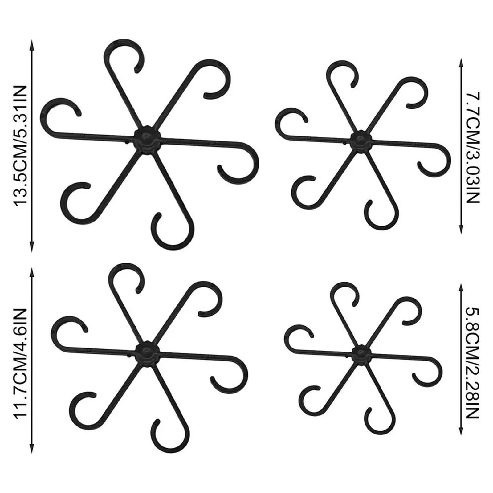 Kletterpflanzen-Stützclips, Blumenstiel-Sammlung, Befestigungsrahmen, Gartengeräte, Zweige für Tomaten, Kletterpflanzen, Schwarz, 80 Stück, 320 Stück