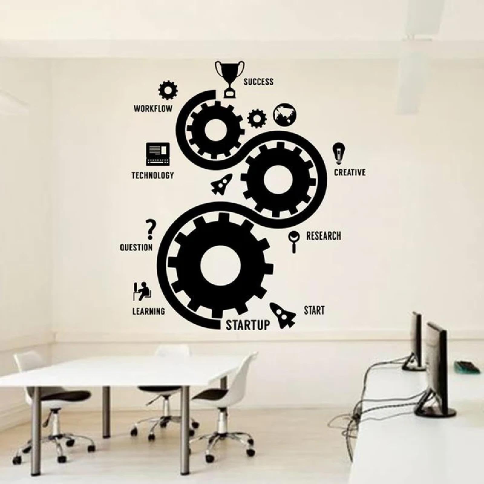 Youousi Black Wall Decals, Office Decorations, Team Collaborations, Business Professionals, Inspiration Wall Decals, Office Decorations, Vinyl Stickers