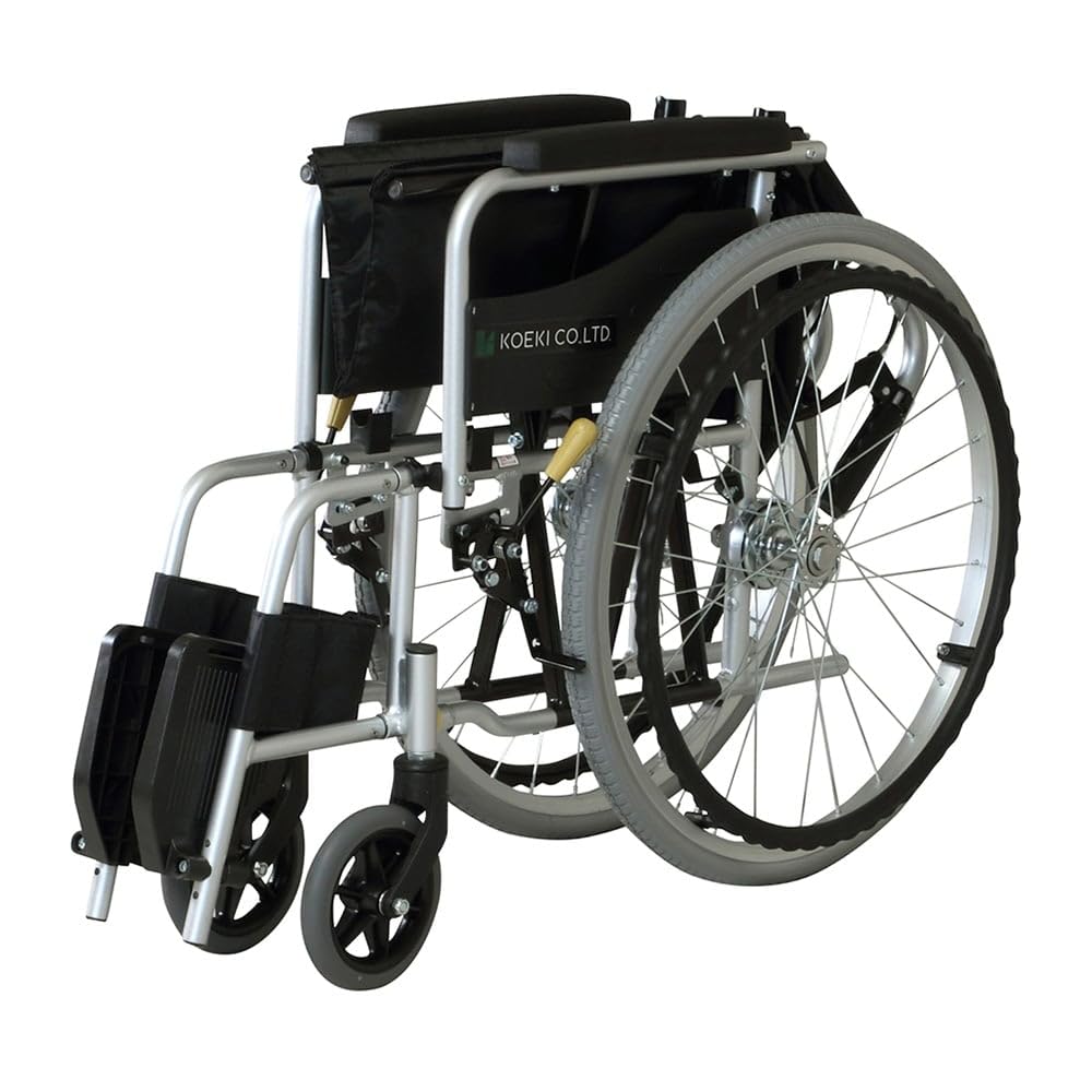Amazon.co.jp: 弘益 車椅子 アルミ製自走式 背折れ式 WE-K1 : ドラッグ