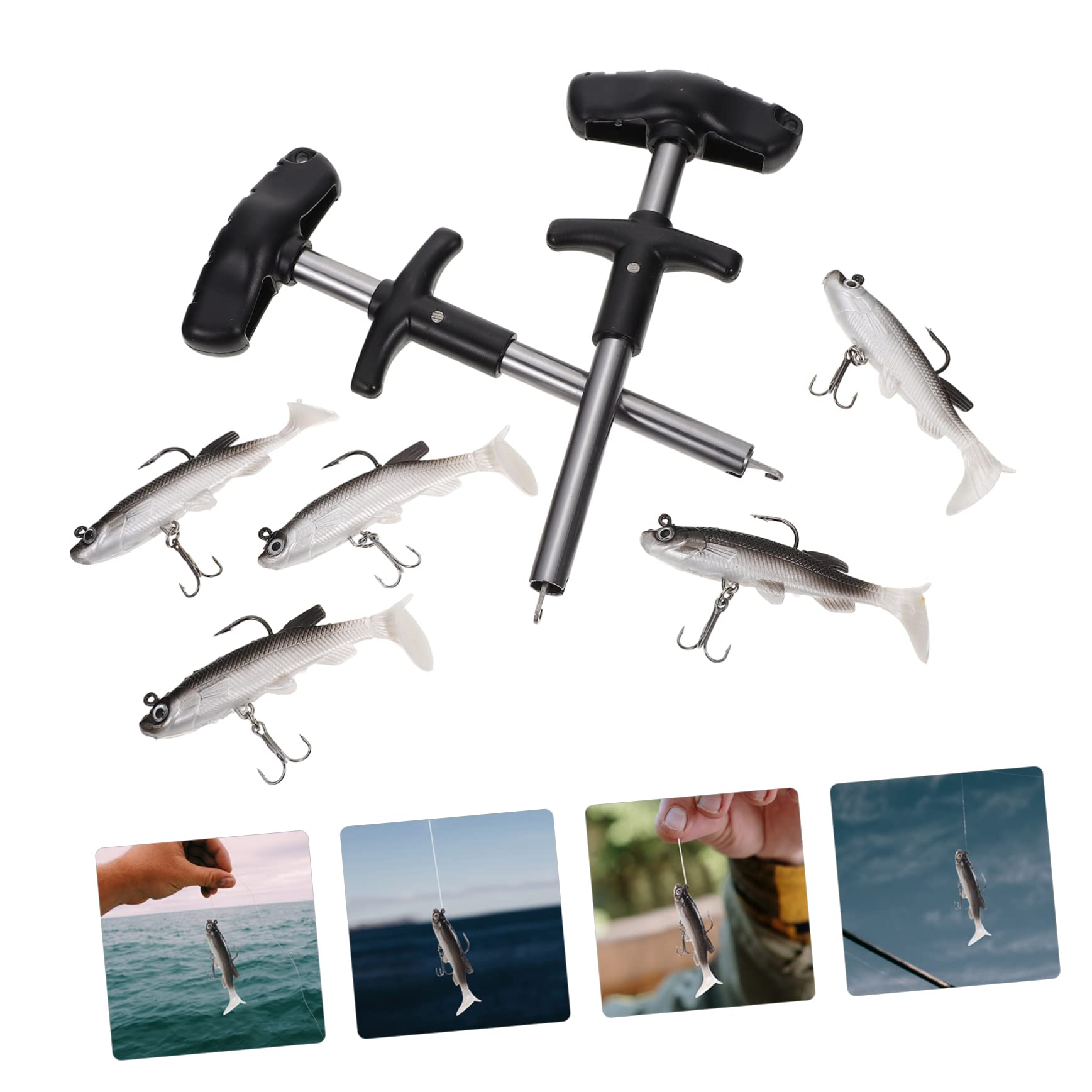 TOYANDONA Extracteur D'Hameçons De Pêche Leurres Outils pour Leurres De Pêche Outil De Détachement D'Hameçons Extracteur D'Hameçons De Pêche Outil De Dégorgement