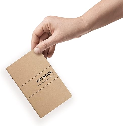 Miniatura 4 de Eco Books - Paquete de cuadernos de bolsillo pequeño - 3.5 x 5.5 pulgadas, mini cuadernos de papel rayado de 48 páginas hechos con papel reciclado