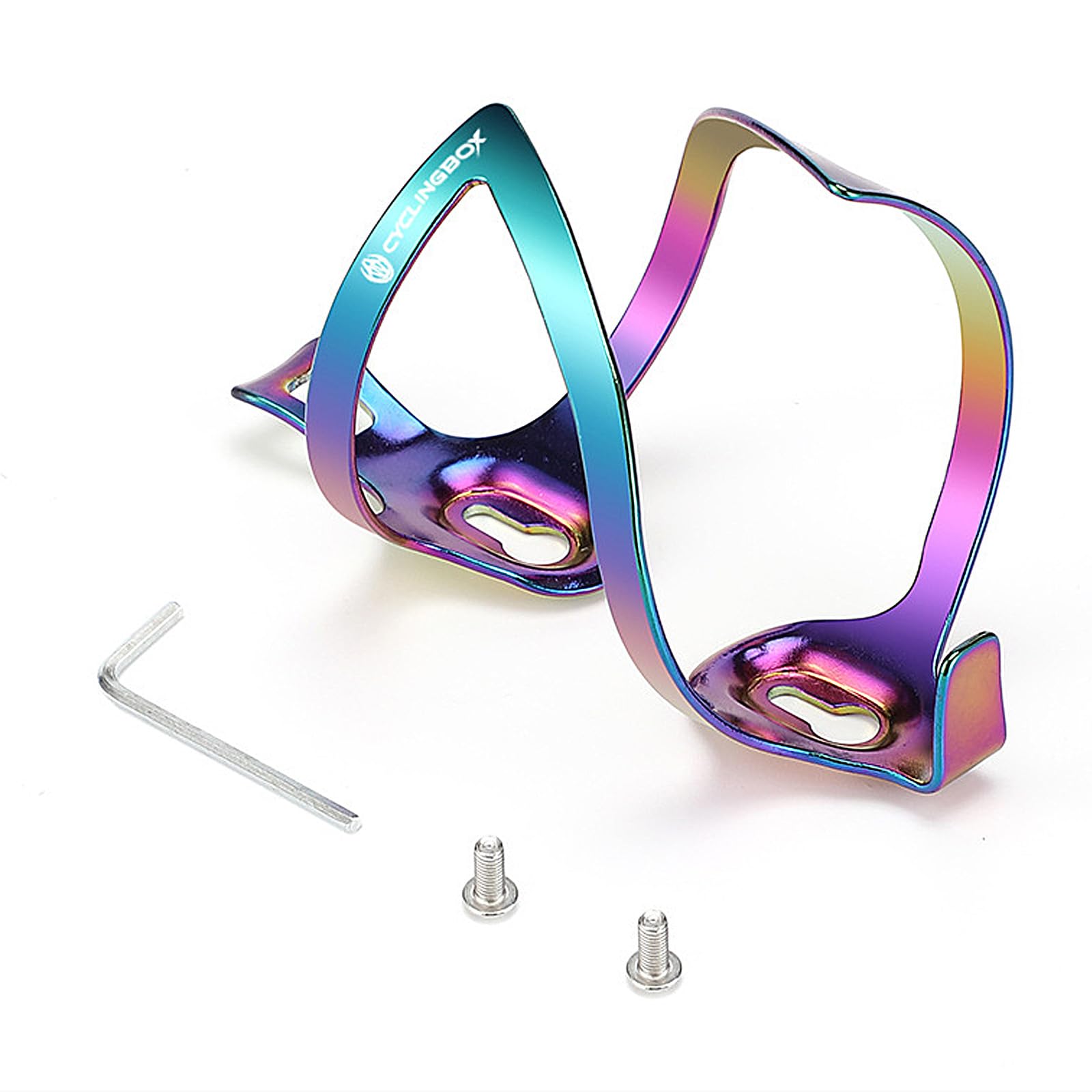 Bicycle Dazzling Water Bottle Holder, Adjustable Road Bike Mountain Aluminum Alloy Quick-Release Water Cup Holder, Bicycle Riding Equipment.