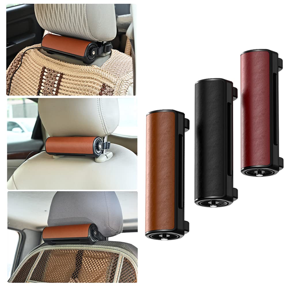 Riloer Ventola dell'aria di raffreddamento del sedile dell'automobile elettrica 12V per animale domestico del passeggero del sedile, circolatore d'aria di raffreddamento dell'automobile girevole