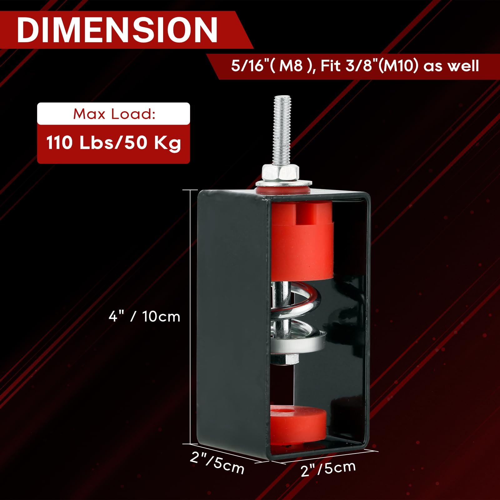 FLKQC Vibrationsisolator Set - 4 Stück Für Klimaanlagen