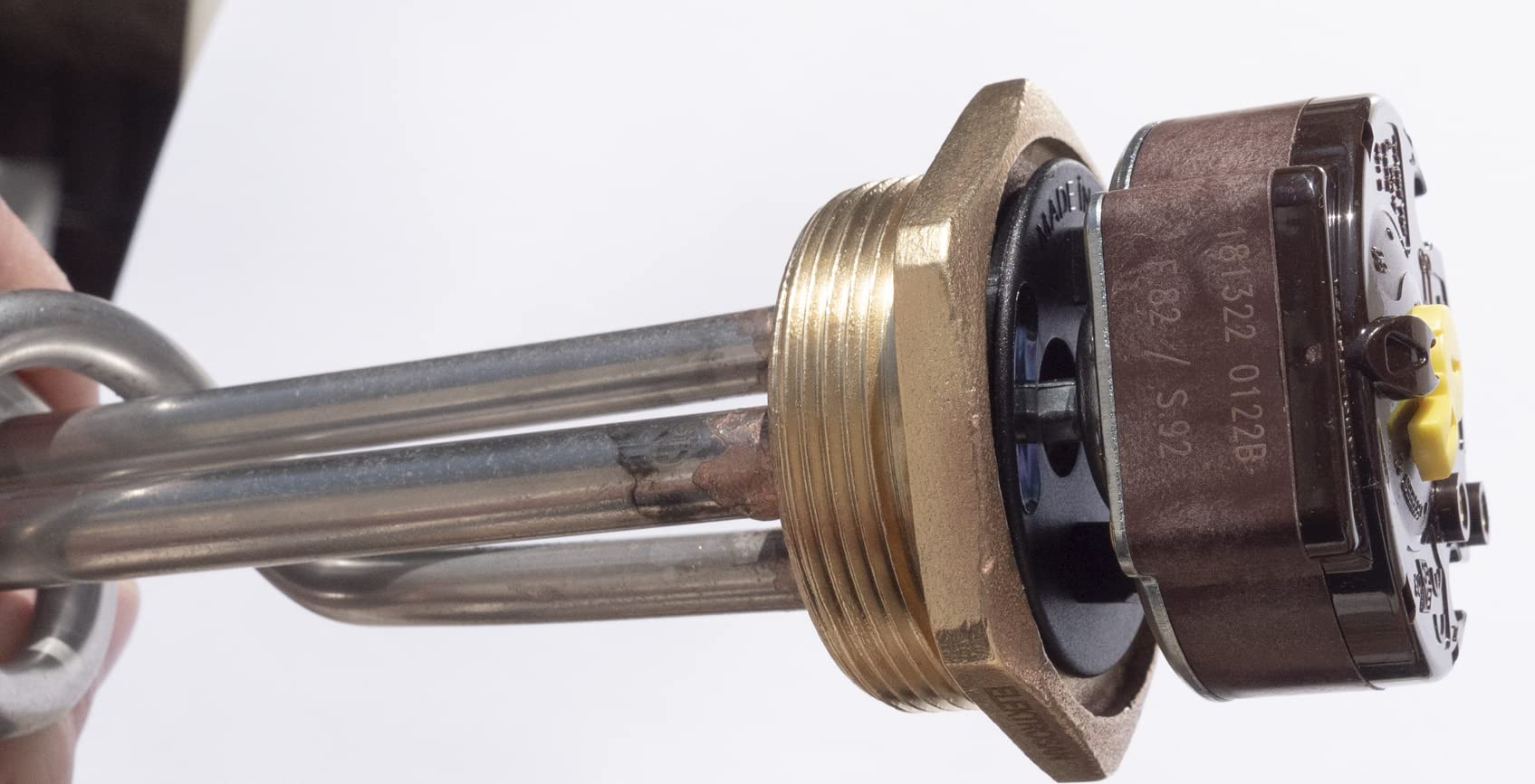 Elemento riscaldante con termostato da 6/4", filettatura da 3 kW, termostato di sicurezza solare, serbatoio acqua calda, in acciaio inox, termowatt, temperatura elevata