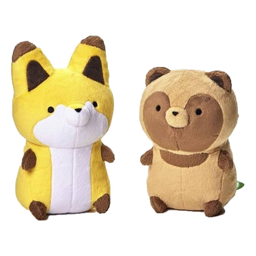 初期　タヌキとキツネ　タヌキぬいぐるみまとめセット おもちゃ タヌキとキツネ ぬいぐるみS （タヌキ） SUNA