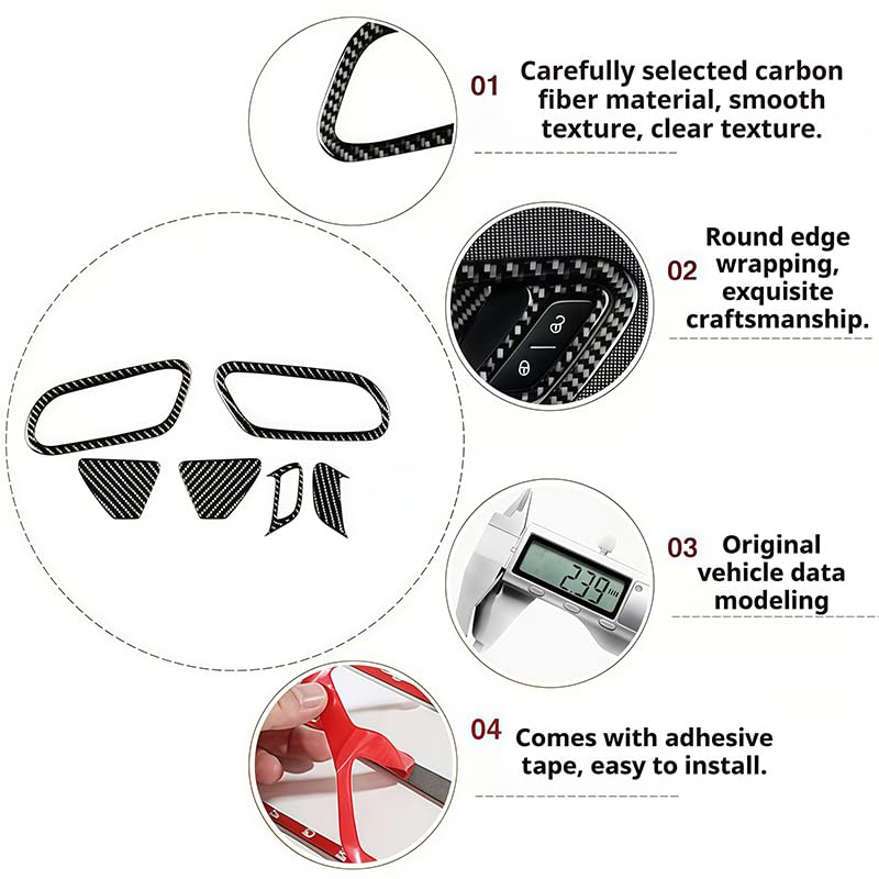 Protection de cuvette de poignée auto pour Scirocco R 2016 - 7