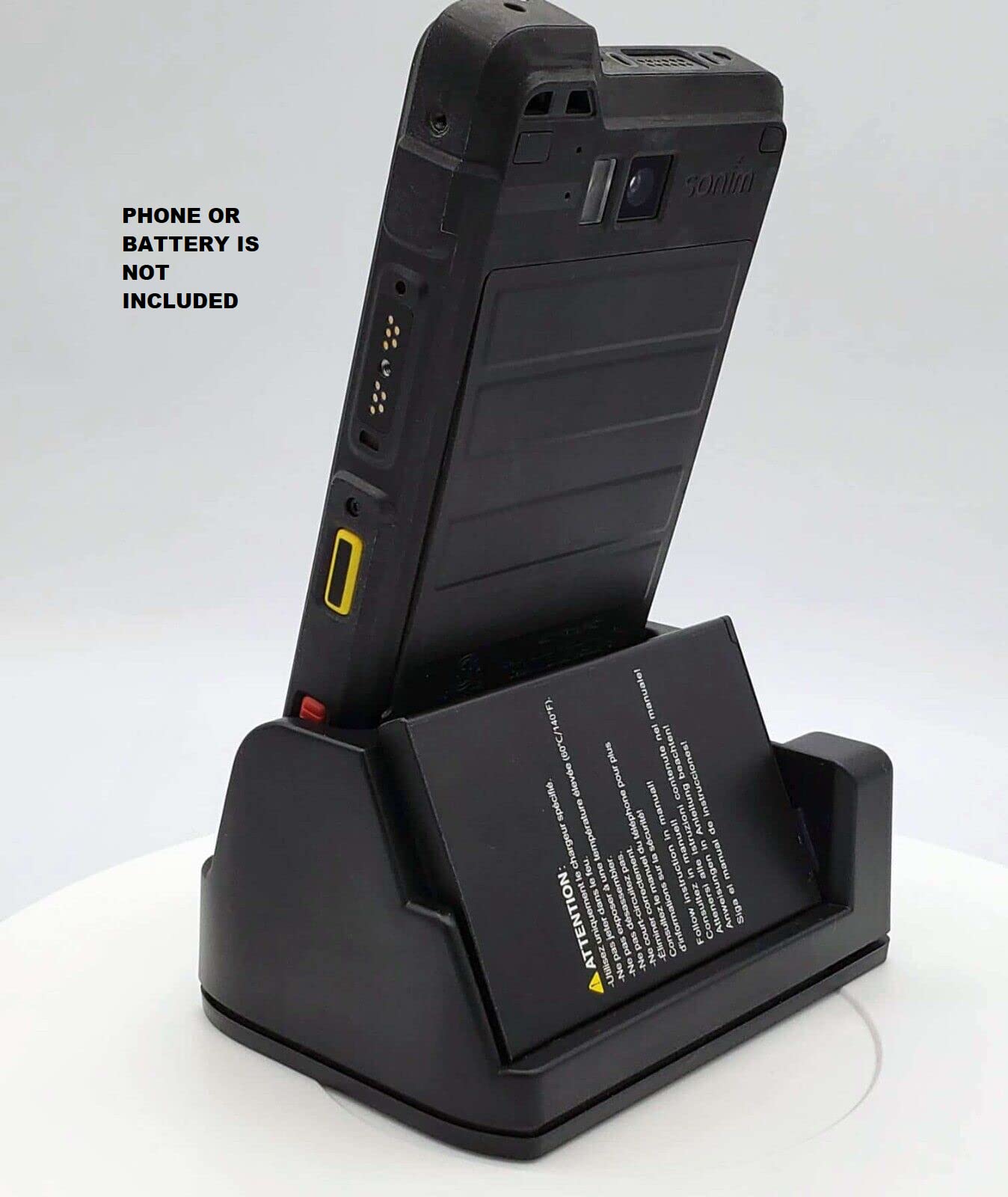 Phone & Spare Wireless Desktop Charger/Cradle Stand for Sonim XP8 (XP8800) Rugged Smartphone