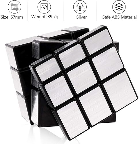 Miniatura 2 de D-FantiX Juego de cubos de velocidad y cubo de espejo Shengshou 3x3x3 Speed Cube
