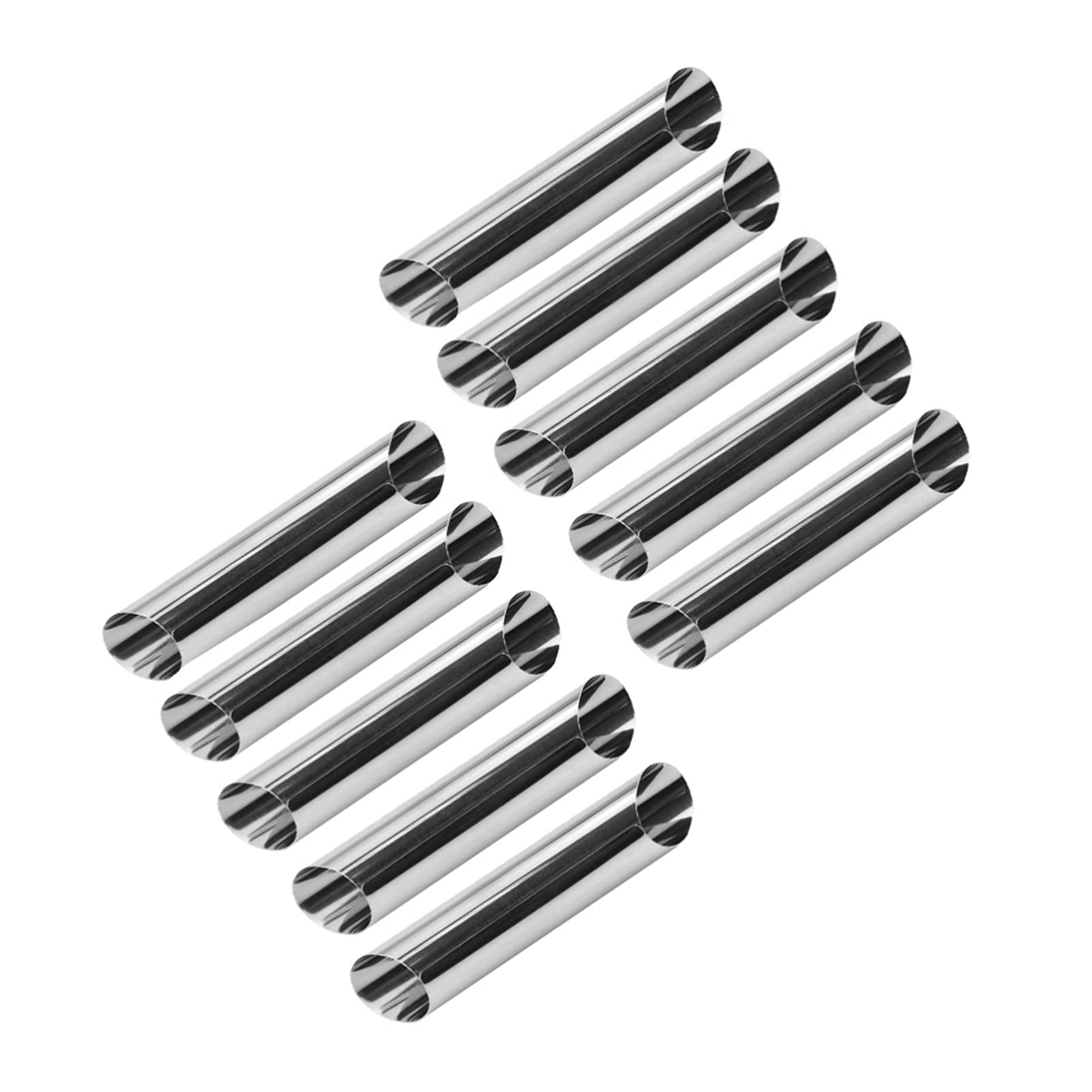 ALREMO HUANGXING - 20pcs Stainless Steel Danish Croissants Molds Croissant Baking Tools (Silver) (Color : Silver)