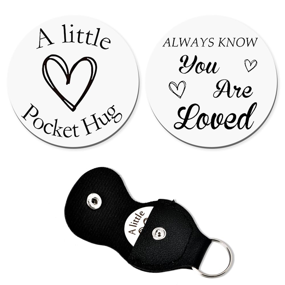 Pocket Hug Keychain Coin Gift for Women Men Pocket Token for Best Friends Bff Birthday Inspiration Gifts for Husband Boyfriend Anniversary Christmas