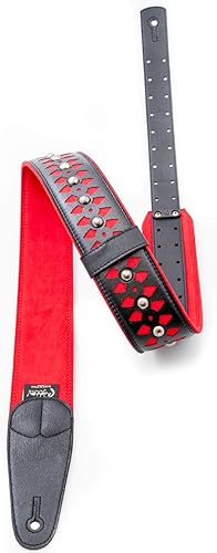 Amazon _ [RightOn! STRAPS] ライトオンストラップス ギター・ベース用ストラップ 6cm巾 100～150cm ARMOUR RED _ ギターストラップ _ 楽器・音響機器