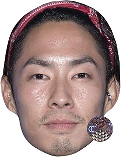 Vanness Wu (Smile) Maska z Celebrytą, Płaska Kartonowa Twarz, Elegancka Maska