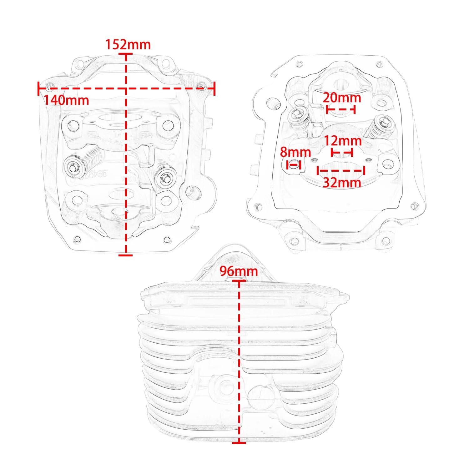 Osłona stojana silnika motocykla Pasuje do LX125 2005 2006 2007 2008 2009 Pasuje do tj. 2010-2013 Pasuje do 82777R Głowica cylindra silnika skutera ochraniacz silnika motocykla