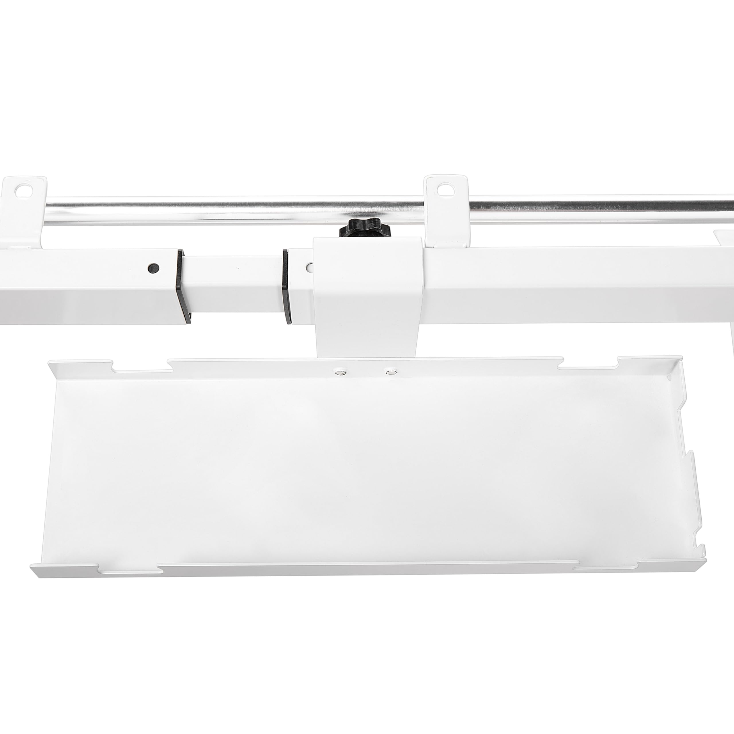 Goulotte Passe Câbles pour Bureau Manuel Ajustable en Métal Blanc Tracie