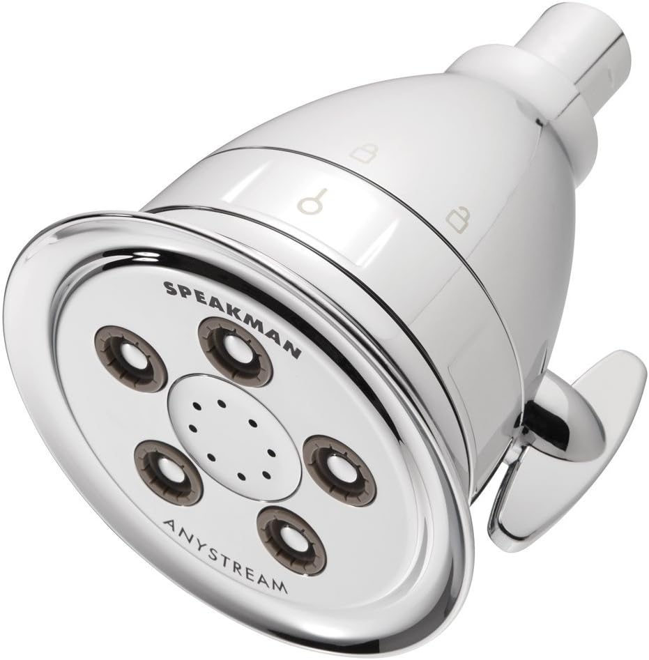 Speakman S-2005-HBFBN Hotel Pure Anystream High Pressure Shower Head-2.5 GPM Adjustable Showerhead with Filter, Brushed Nickel - - 