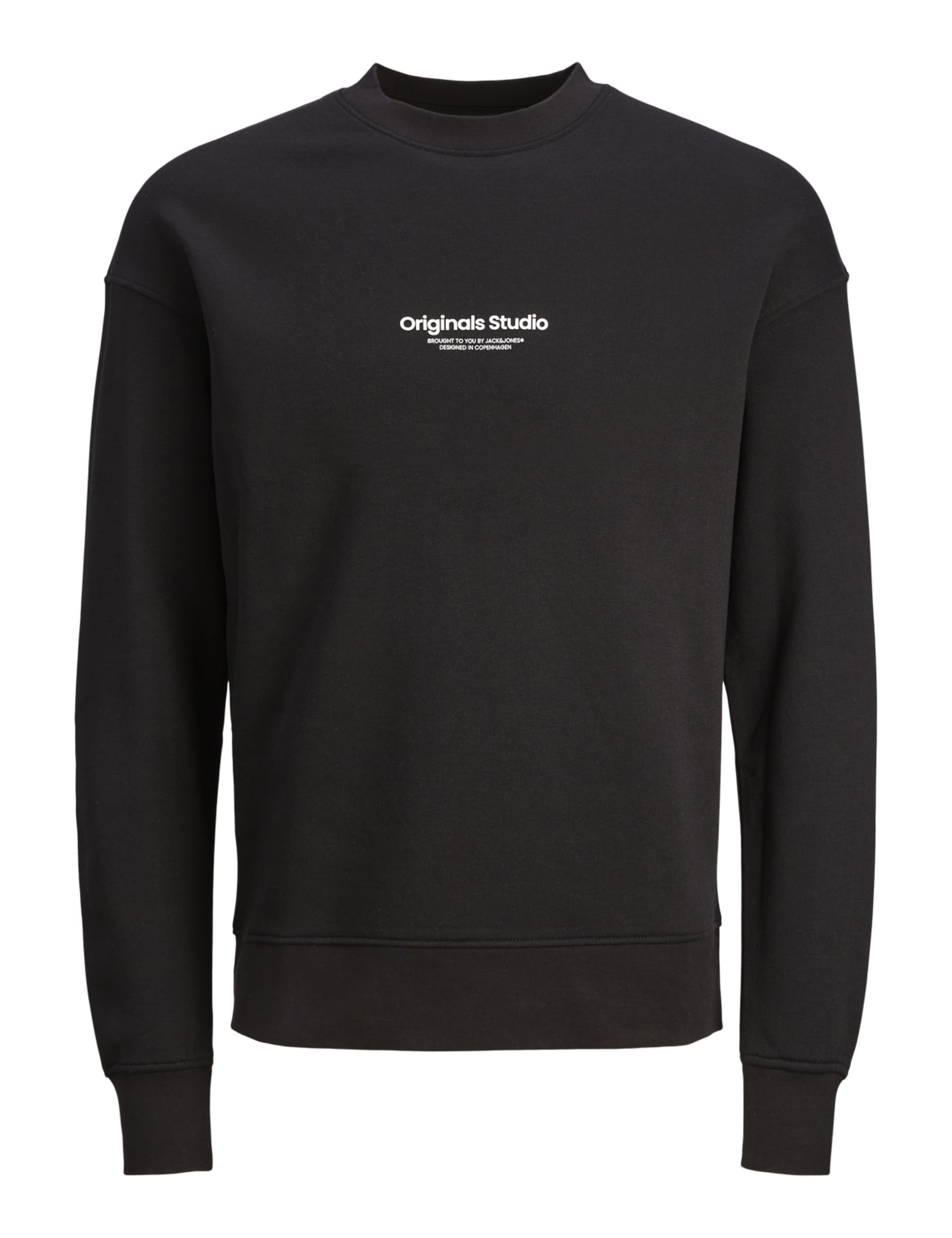 JACK & JONES Mens Jorvesterbro Crew Neck Noos Pullover Sweater, Black, M UK