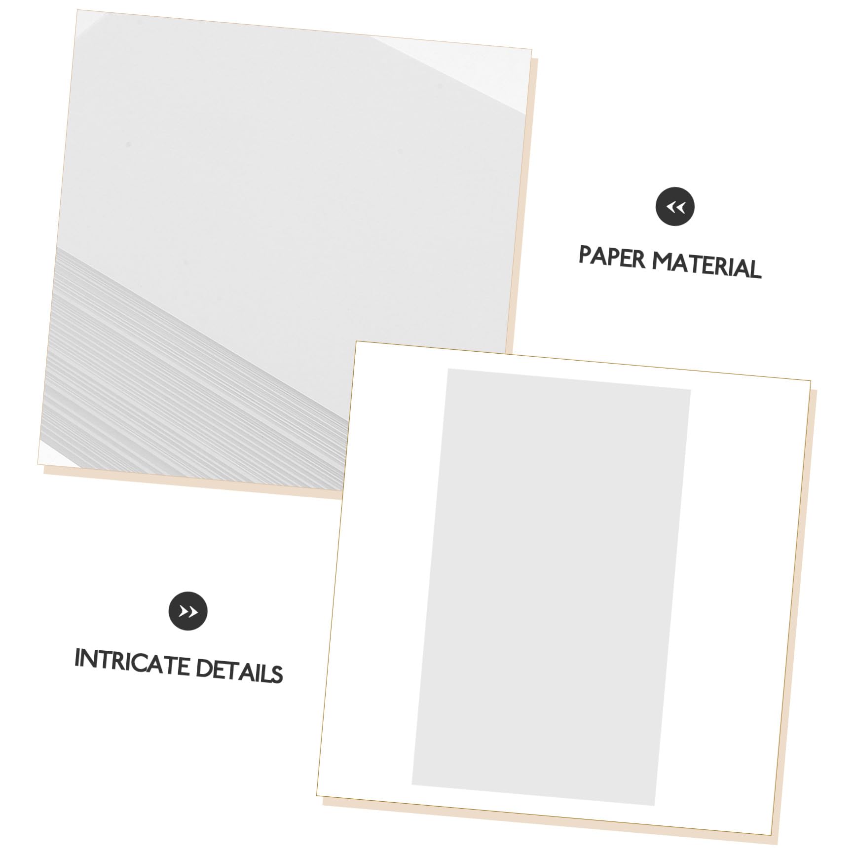 500 Blatt Druckerpapier Dickes Weißes Multifunktionales Glattes Papier für Drucken Kopieren und Zeichnen Geeignet für Büro und Privatgebrauch