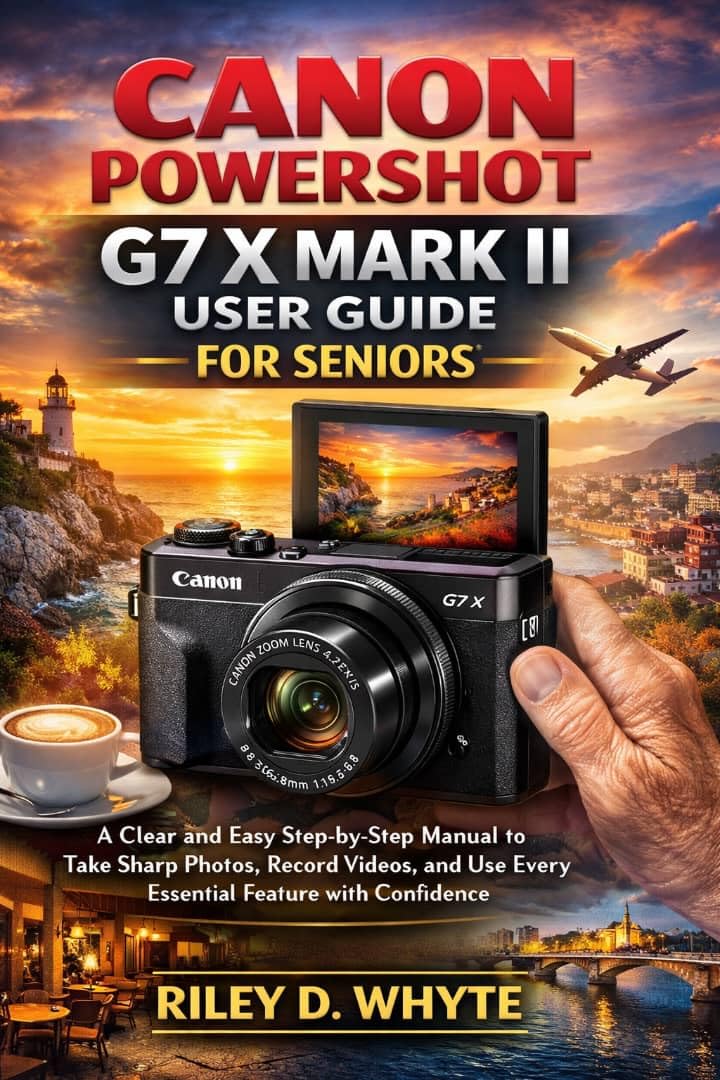 Guide Canon PowerShot G7 X Mark II pour séniors : manuel photo et vidéo en anglais