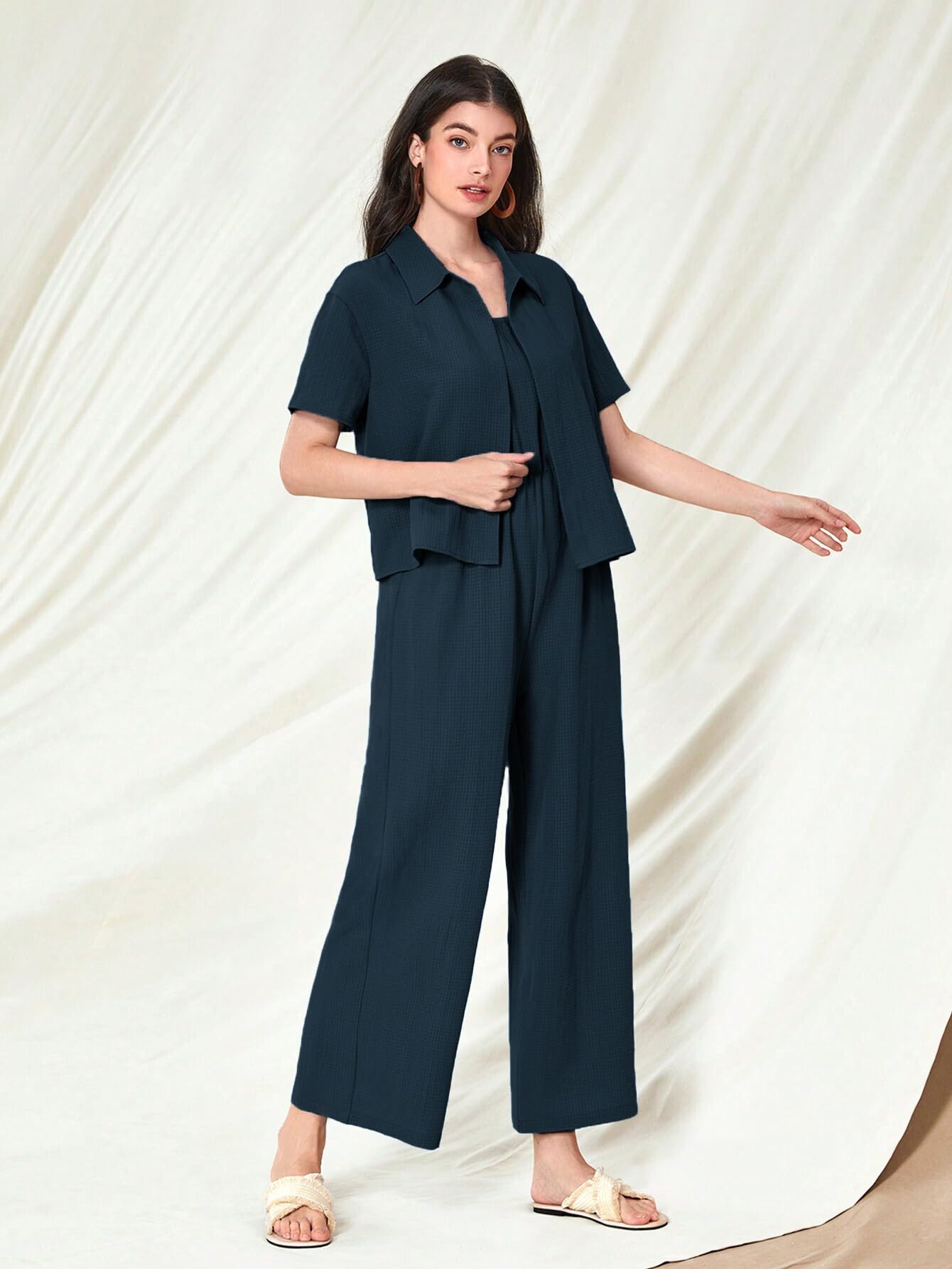 Joseph Ribkoff dames jumpsuit blauw 181334 | Van Tilburg