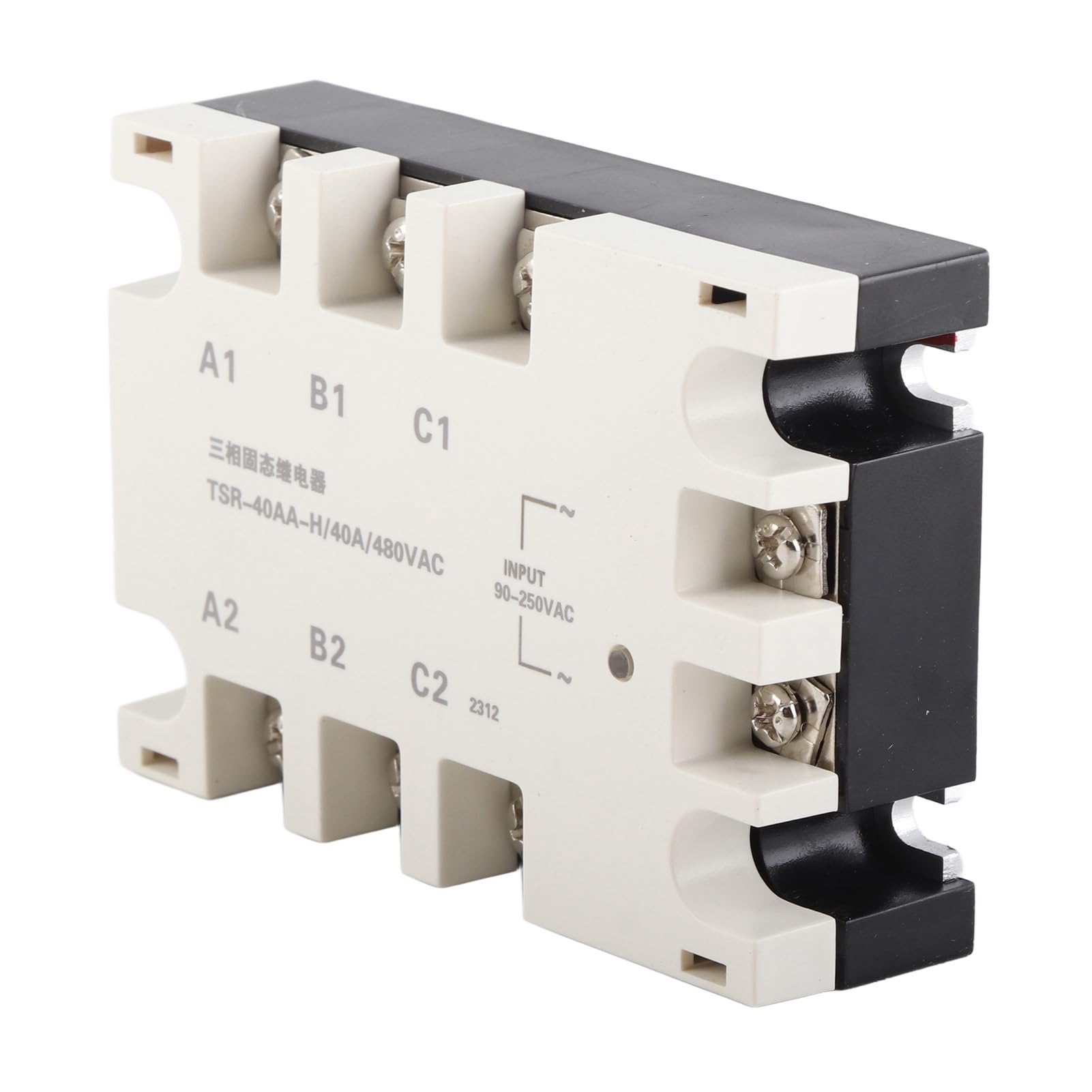 Relè a Stato Solido Trifase, Porta Seriale Trifase a Stato Solido Singolo Canale Relè Brm3-100da Rtu Scheda Controller Plc Modalità Ingresso Ssr 90250 V Ca Carico 24480 V Ca Tsr40aah Modulo