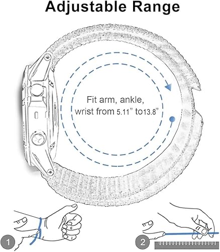 Miniatura 3 de BUMOVE Elastic Nylon Watch ArmAnkle Band for LIVLOV V9V11 OTF, Orange Theory, OTBeatHeart Rate Monitor, Adjustable Strap Unisex ArmbandAnkleband -