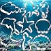 Ocean Creature Mermaid Cookie Cutters Set - 9 PCS Dolphin, Clownfish，Mermaid Tail，Octopus， Seahorse，Starfish，Seashell，Jellyfish，Shark Cookie Cutters Molds