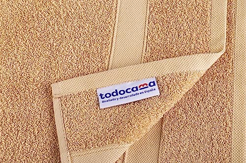 Drap de bain 100% coton de qualité supérieure 550g/m² couleur beige