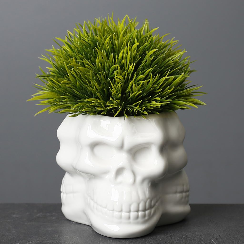 Vasi Per Piante Da Giardino Per Interni All'aperto Vasi da fiori personalizzati in porcellana bianca, vasi succulenti in ceramica semplici e moderni, ornamenti artistici for la casa Fioriere Con Fori