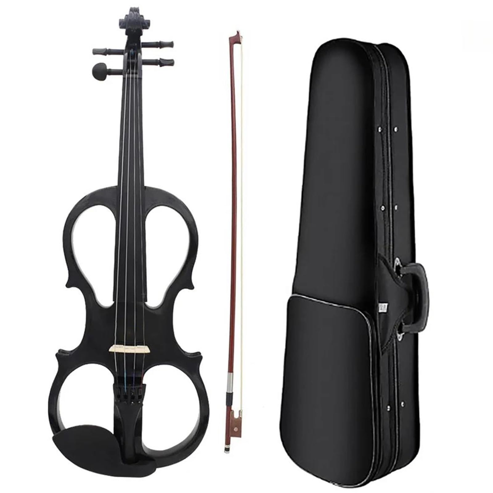 Violino Acustico Elettroacustico 4/4 Professionale Che Suona Uno Strumento Di Pratica Con Custodia Per Arco E Poggiaspalla(Violin)