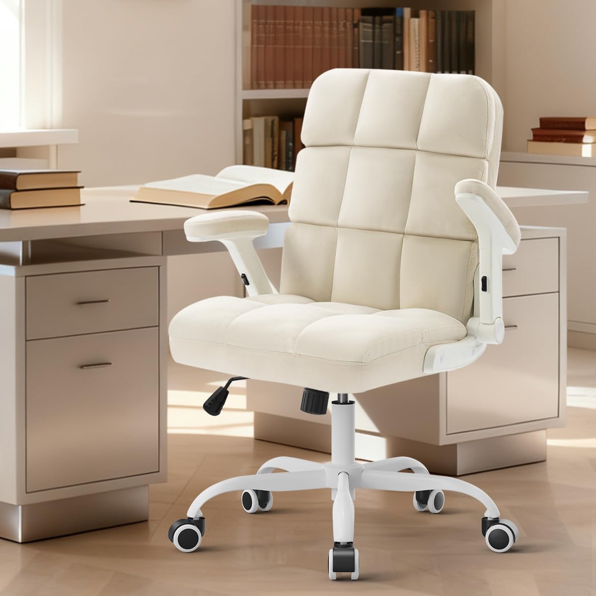 Amazon.co.jp: SEATZONE ホームオフィスチェア ベルベット生地 快適な