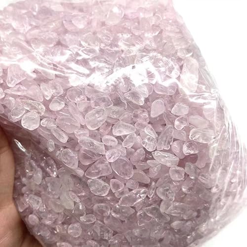 Miniatura 5 de 1000g Wholesale 5-7mm Tumbled Rose Quartz Polishing Stone Crystal Chips Gravel Spiritual Gifts