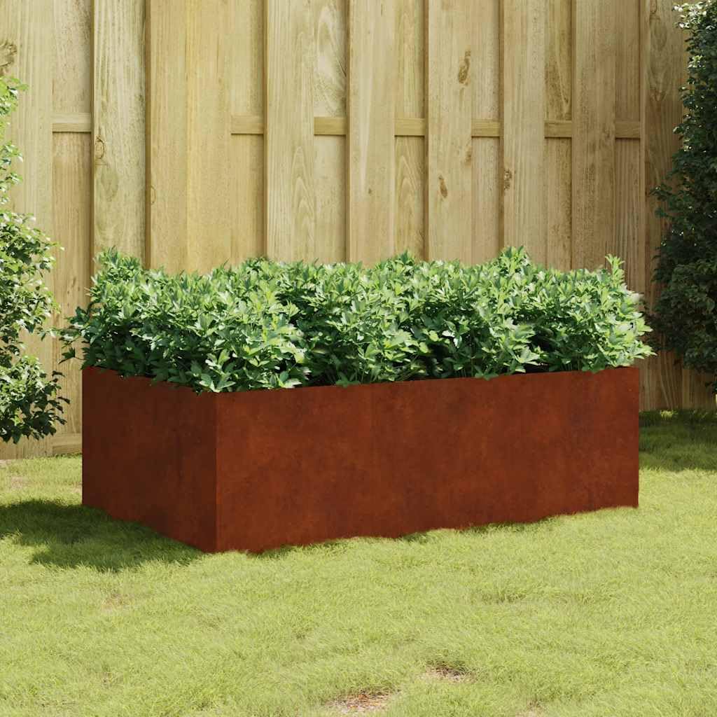Bancal alto 120 x 80 x 40 cm acero corten