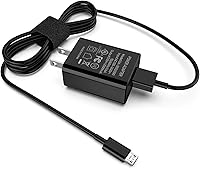 Fotbor 2A Fast Charger for Fire Tablet HD 8/10/7 Kids Pro with 6.6ft Cable - UL Listed Safe Rapid AC Adapter (Black)