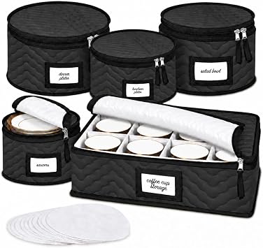 HOLDN STORAGE China Storage Containers 5-Piece Set Moving Boxes, Quilted