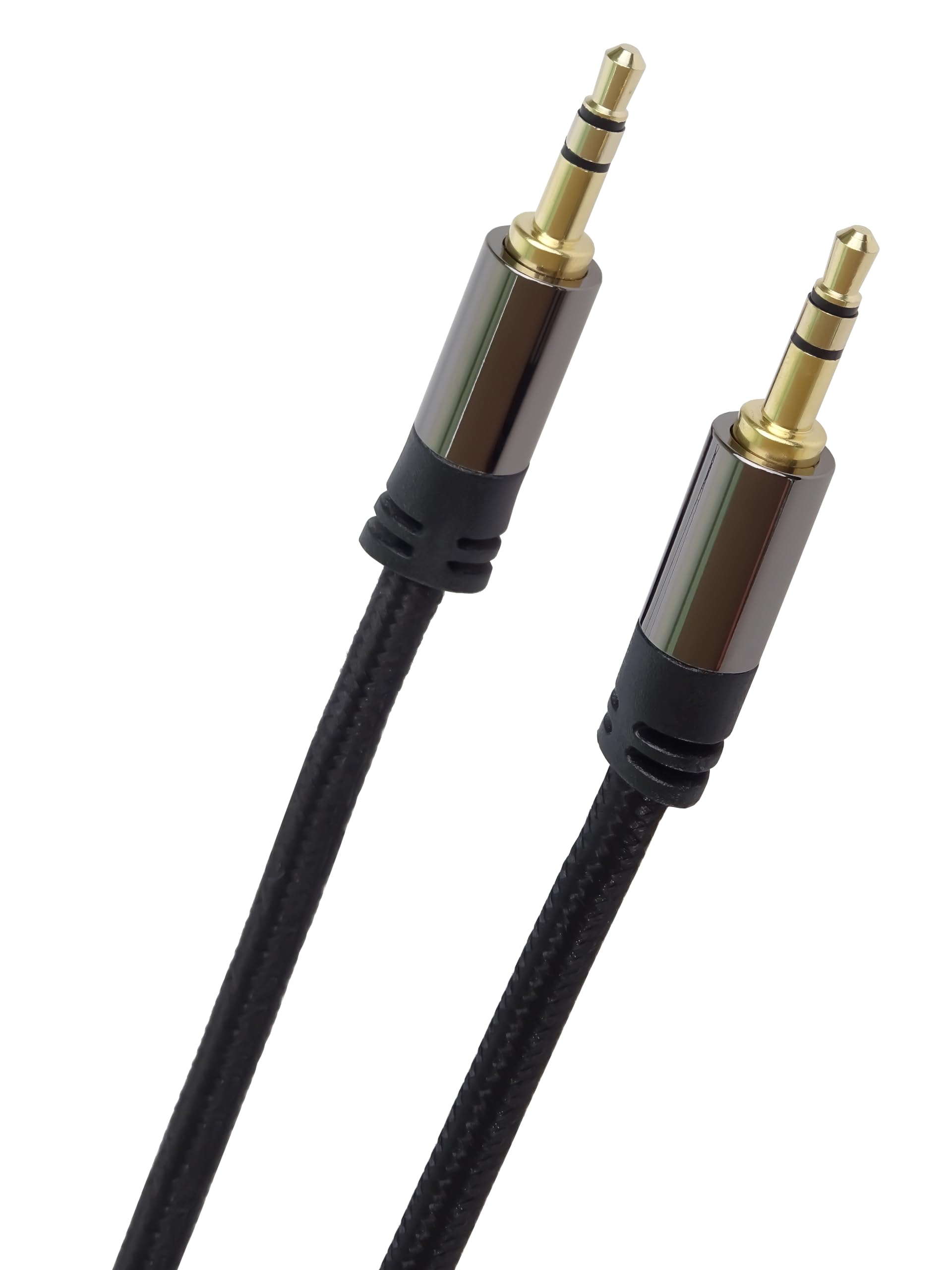PremiumCord HQ 3.5mm Stereo Jack Cable 3.5mm Jack Male to Male Auxiliary Headphone Audio Connection Cable Shielded Metal Connector Braided M/M 1.5m - Image 2