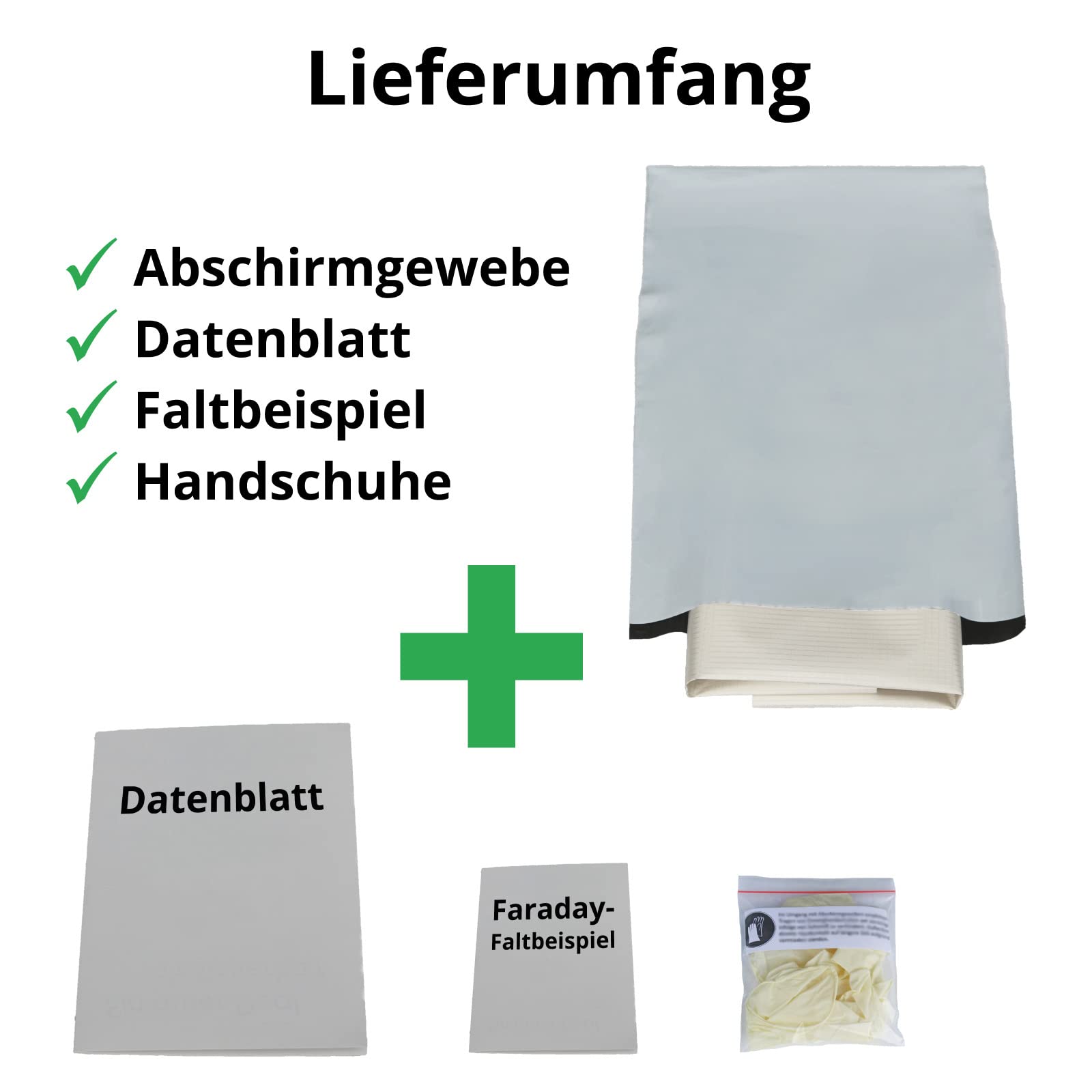 Abschirmgewebe Silber RS1 – Schutz vor Funk/elektromagnetischer Strahlung, echt Silber, Handy abschirmen, Schutz vor Spionage, Elektrosmog (2 x 1,05 m)