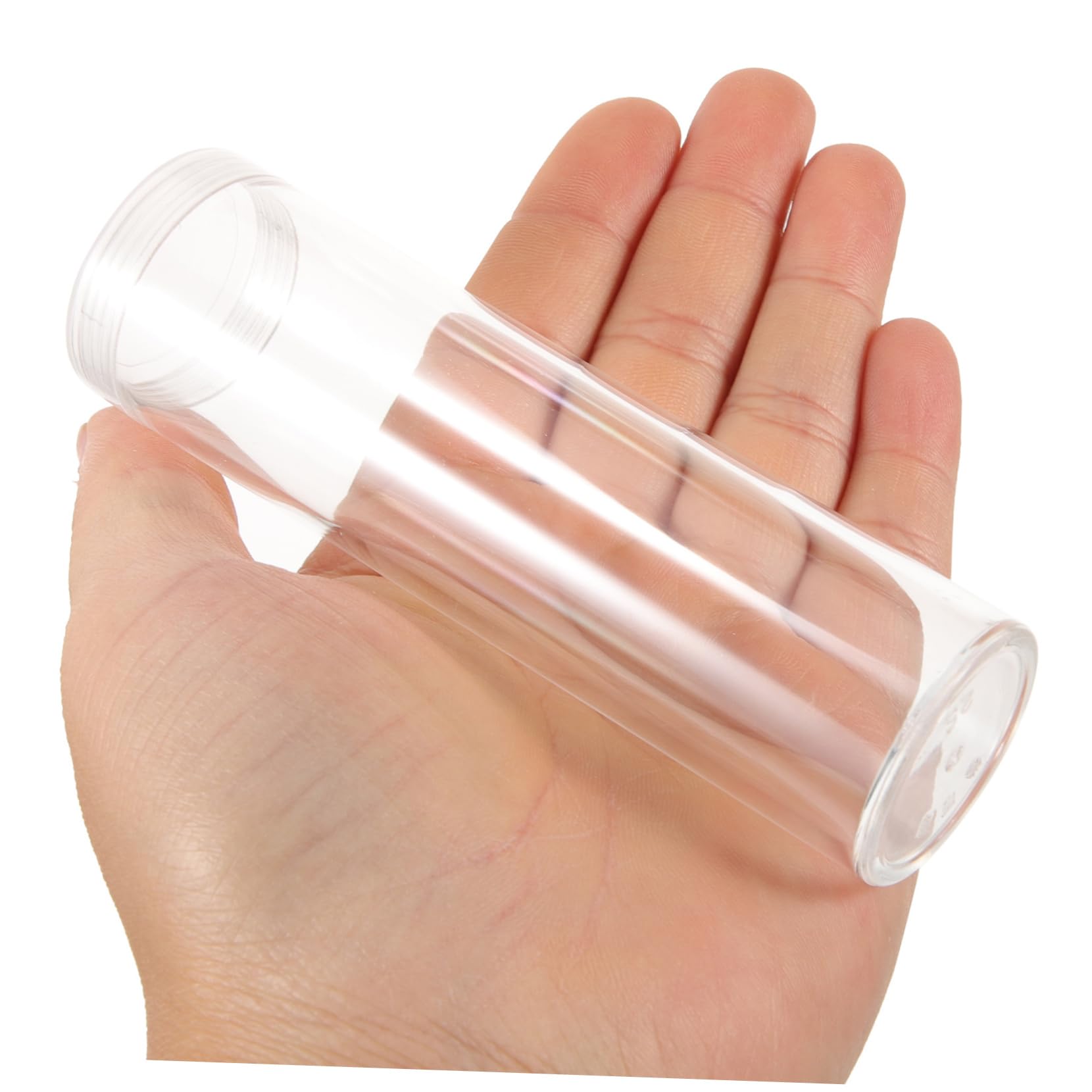 20piezas Tubo Transparente Para Monedas De Almacenamiento Seguro y Visible Para Coleccionistas Protección Oxidación