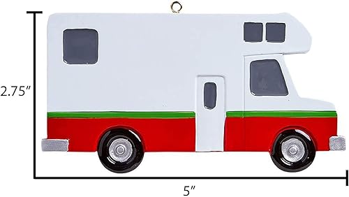 Vista 17 de Adornos festivos de Elves para árbol de Navidad – Airstream y adornos de remolque de viaje Campista festivo