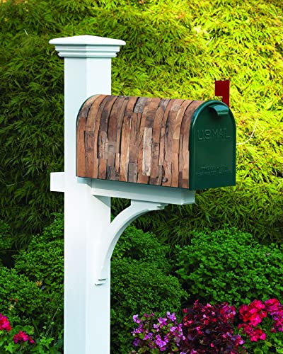 Mailbox Covers Magnetic Post Box Cover Brown Wood Grain Pattern Mailbox Cover For Outdoor Garden Yard Decorations Standard Size 18.5" X 21.7" #TOP3