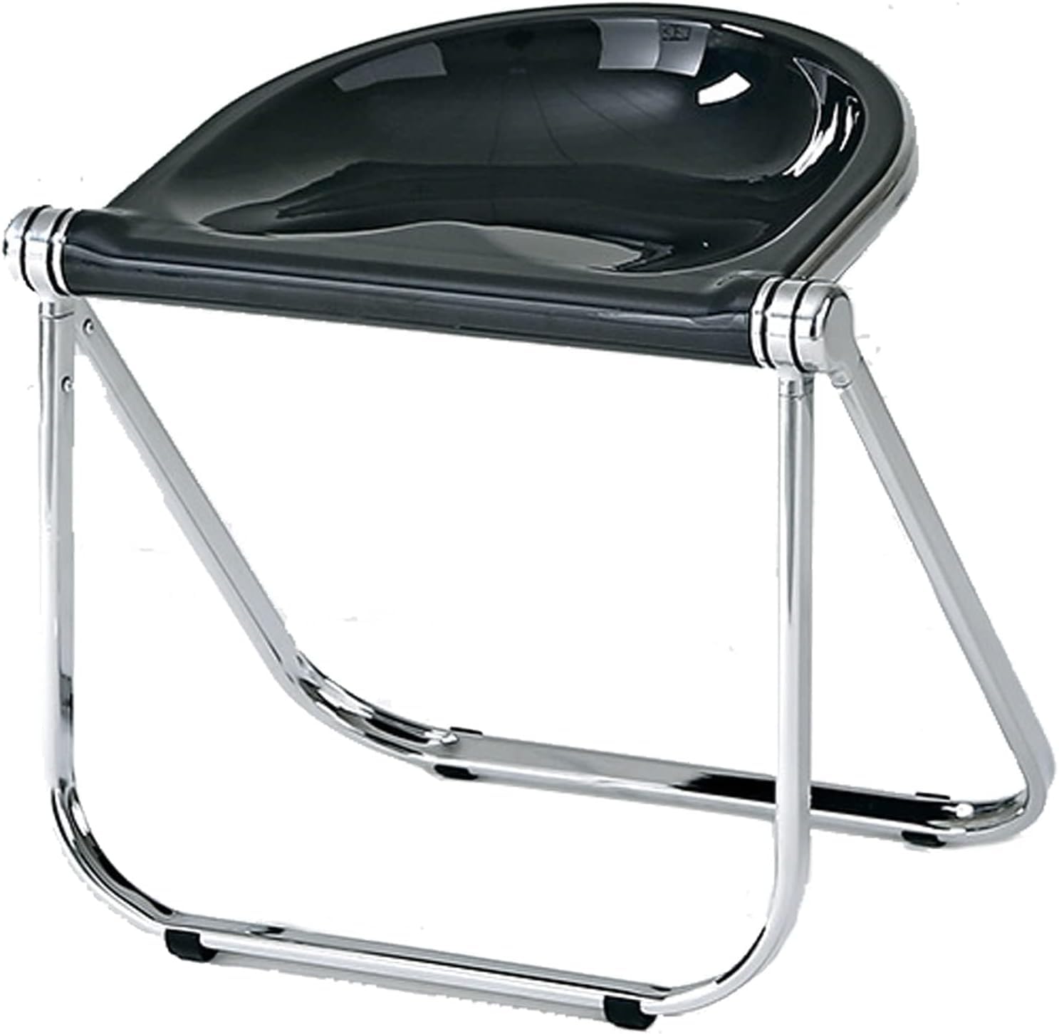 Chaise pliante en acrylique transparent et tabouret de bar de salle à manger