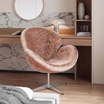 1人掛けソファ yuki SWAN CHAIR ORANGE 1人掛けソファ yuki SWAN CHAIR ORANGE Modern-Velvet-Accent-Chair-