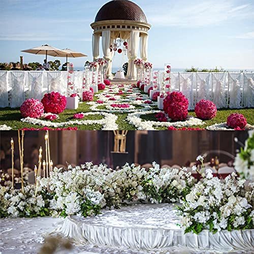Simulatie Rozenblaadjes, Bloem Confetti voor bruiloft, Romantische Nachtdecoratie, Romig Wit, 1000 stuks - Image 5
