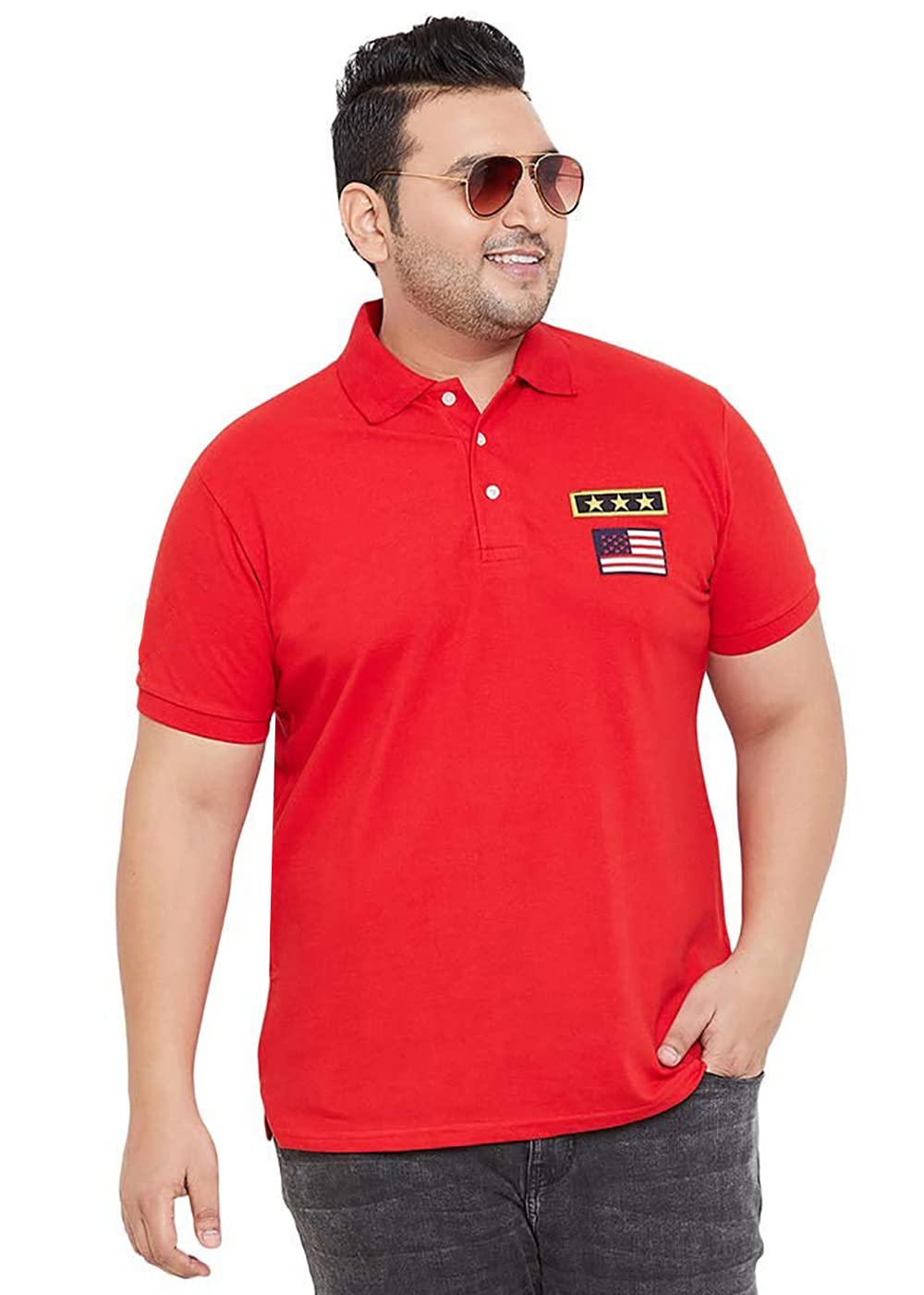 Gibbs Plus Size t Shirts for Men | Plus Size Polo Half Tshirt for Men