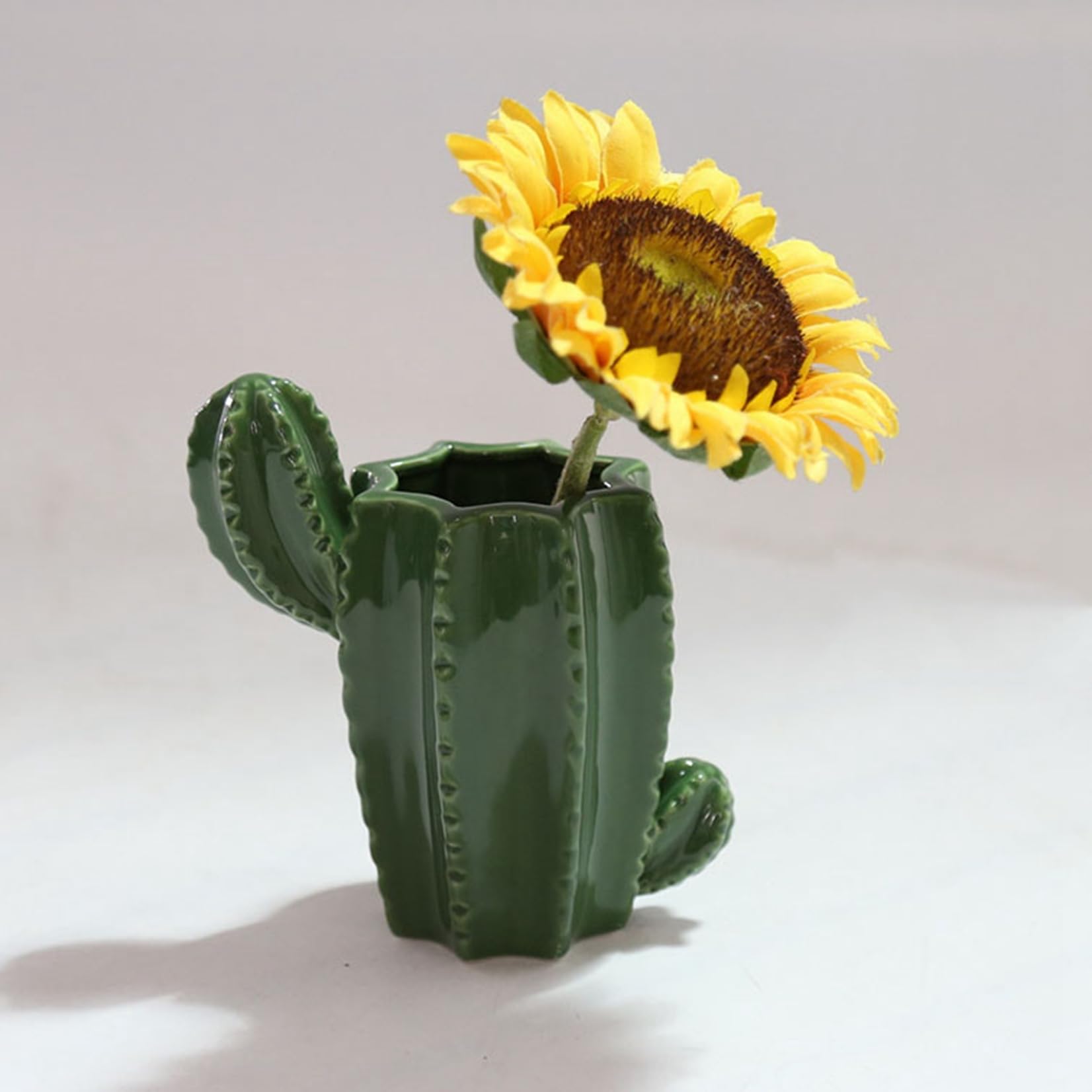 Amazon.co.jp: サボテン 花びん 花器 可愛い グリーン 一輪挿し 生け花