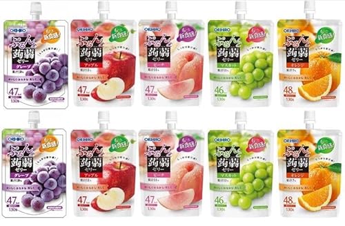 食べ比べ　蒟蒻ゼリー こんにゃくゼリー たらみ おいしい蒟蒻 ゼリー オリヒロ ぷるんと蒟蒻ゼリー 詰め合わせ セット　YIMライン公認ブランド（YIMライン公認ロゴ入り）退職 引っ越し ホワイトデ 引っ越し　チョコレート　パーティー　バレンタイン　ホワイトデー　バラエティーパック　ギフト パーティー 新春 新生活 歓送迎会 誕生日 イベント ぜりー (オリヒロパウチ　5種各2個入り)