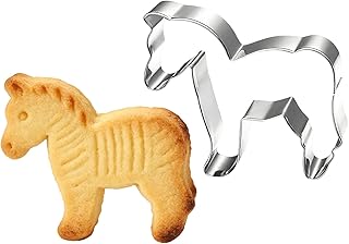 ホリデー クッキー カッター - 馬型 繰り返し使える クッキー型、午年のクッキー型、かわいいクッキーモールド ベーキングツール ペイストリー、パイ、デザート、フォンダンケーキのデコレーション用、家庭用キッチン、ベーカリーショップ、レストラン、家族向け